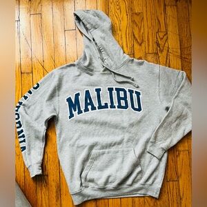 Social Culture Malibu California Gray Hoodie Medium Unisex